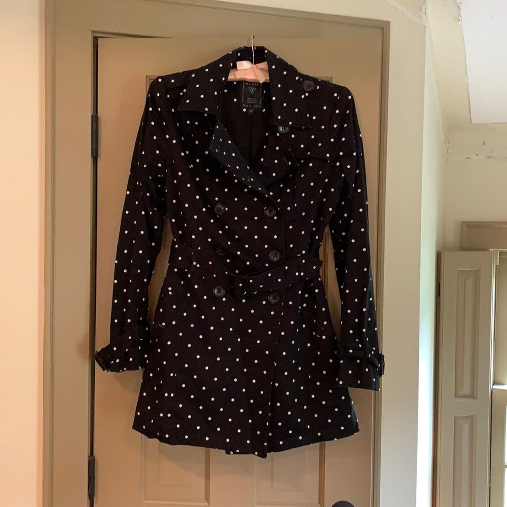 Polka dot trench